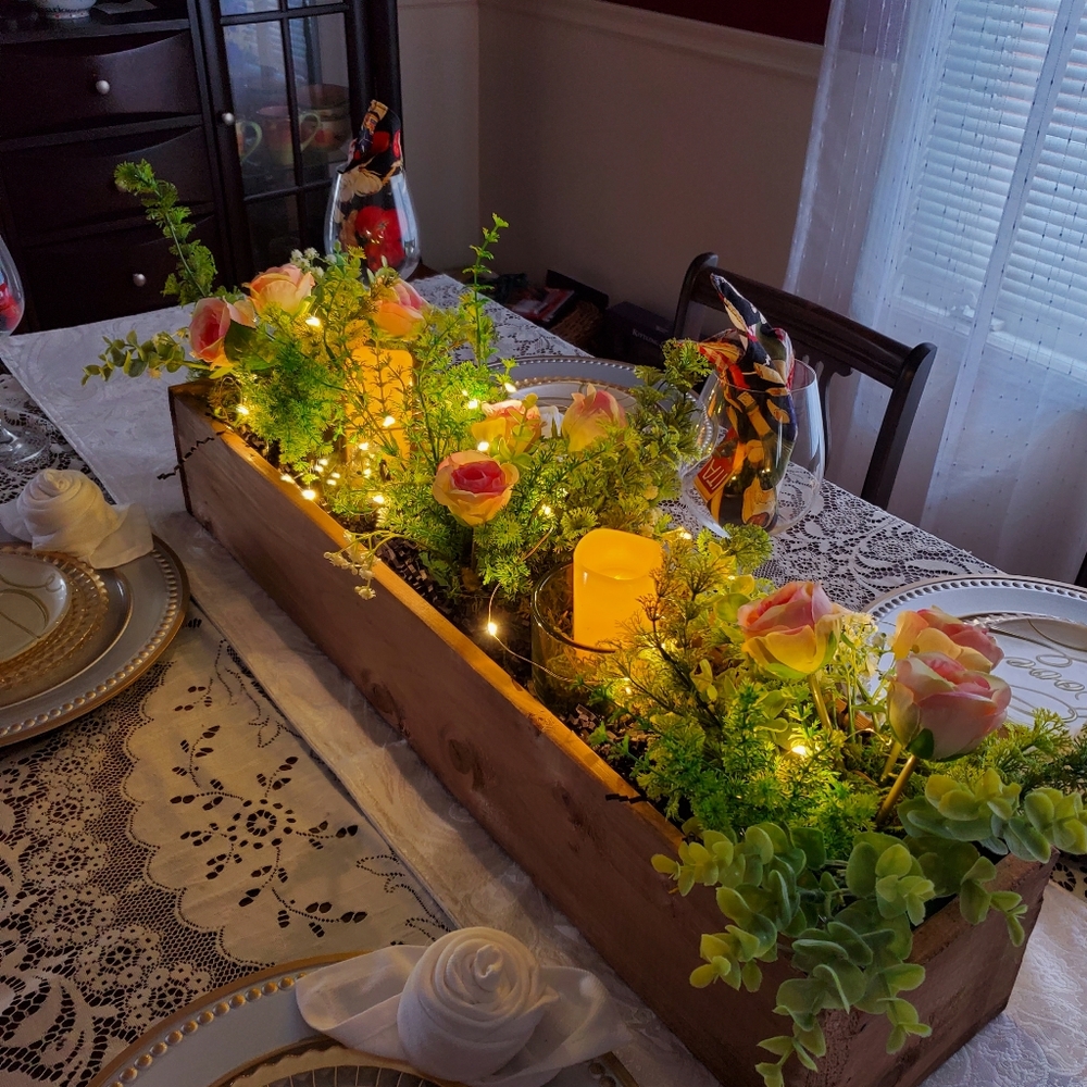 Hand Crafted Table Centre Piece Box - Picture 4 of 6
